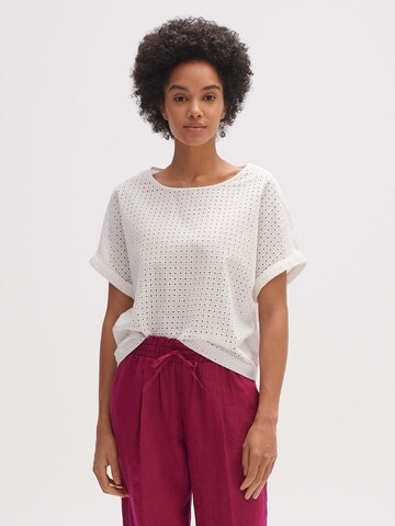 OPUS Blouse 'Flasino' in White: front