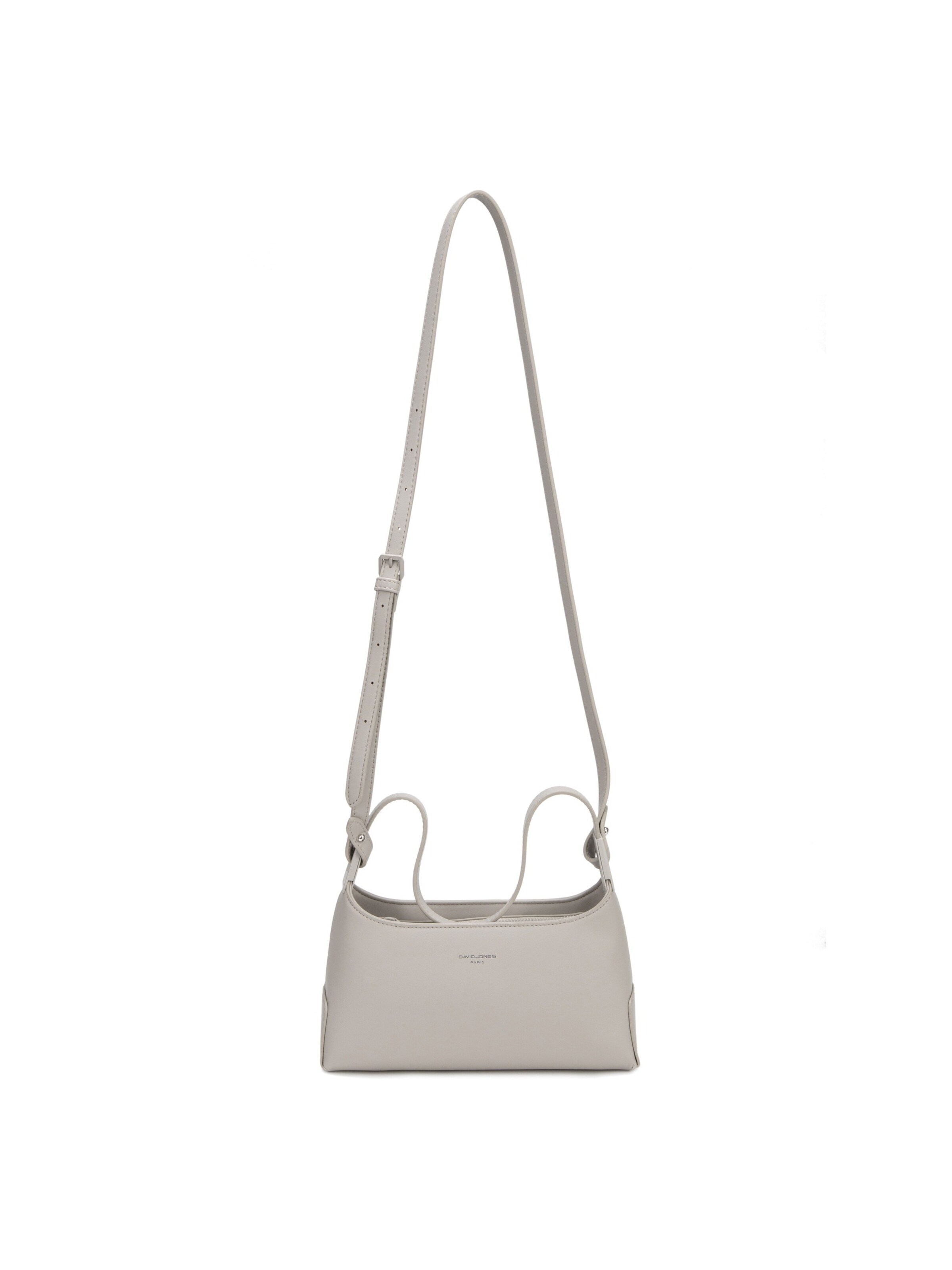 Borsa a spalla 'Borsa a Spalla Baguette David Jones Ecopelle Zip' di David Jones in grigio