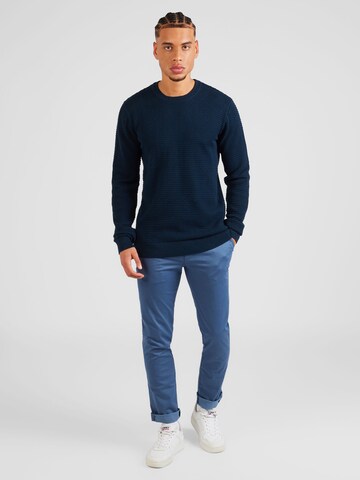 KnowledgeCotton Apparel - Pullover 'Vagn' em azul