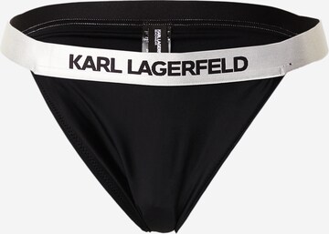 Bas de bikini Karl Lagerfeld en noir : devant