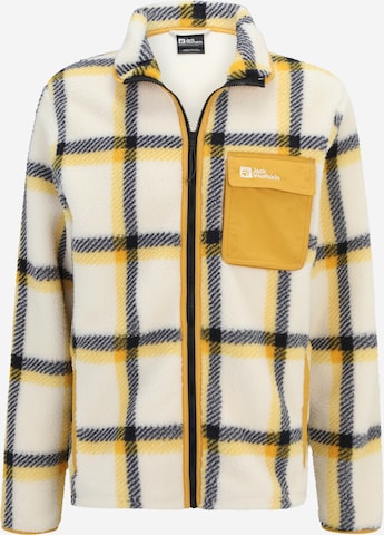 JACK WOLFSKIN Funktionsfleecejacke in Gelb: Vorderseite