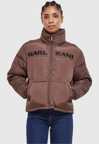 Karl Kani Winter Jacket in Brown: front