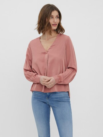 VERO MODA Blouse 'Bonnie' in Roze: voorkant