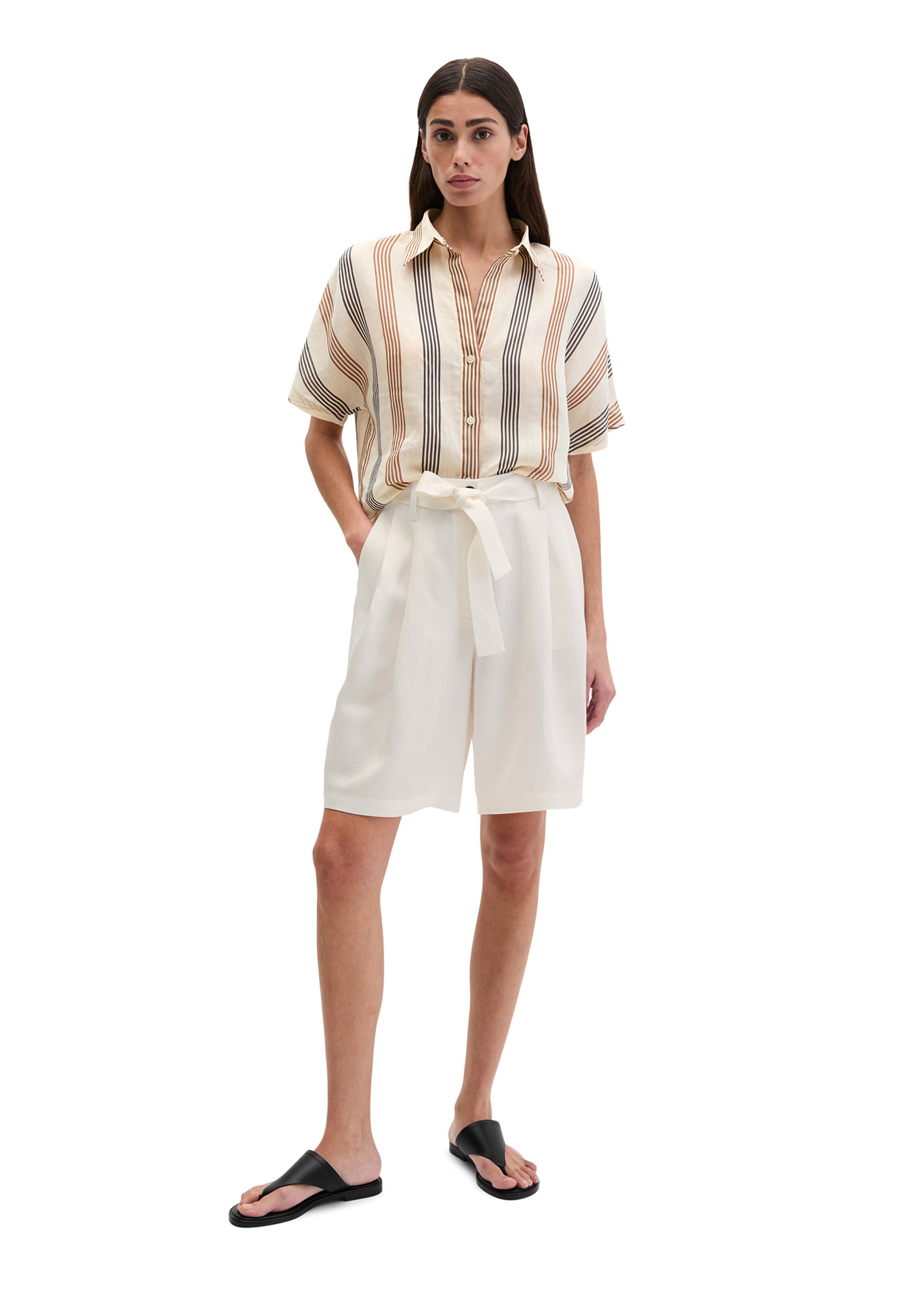 Marc O'Polo Slim fit Trousers in White