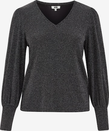 melns WE Fashion Blūze: no priekšpuses