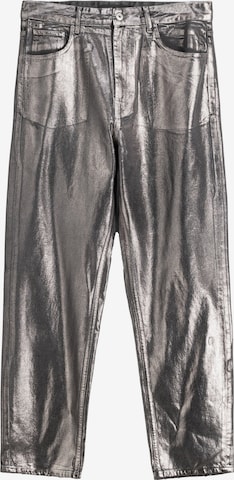 Bershka Loose fit Jeans in Grey: front