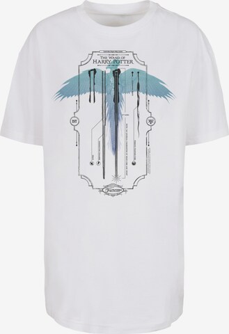 F4NT4STIC Shirt 'Harry Potter The Wand Of Harry Potter' in White: front