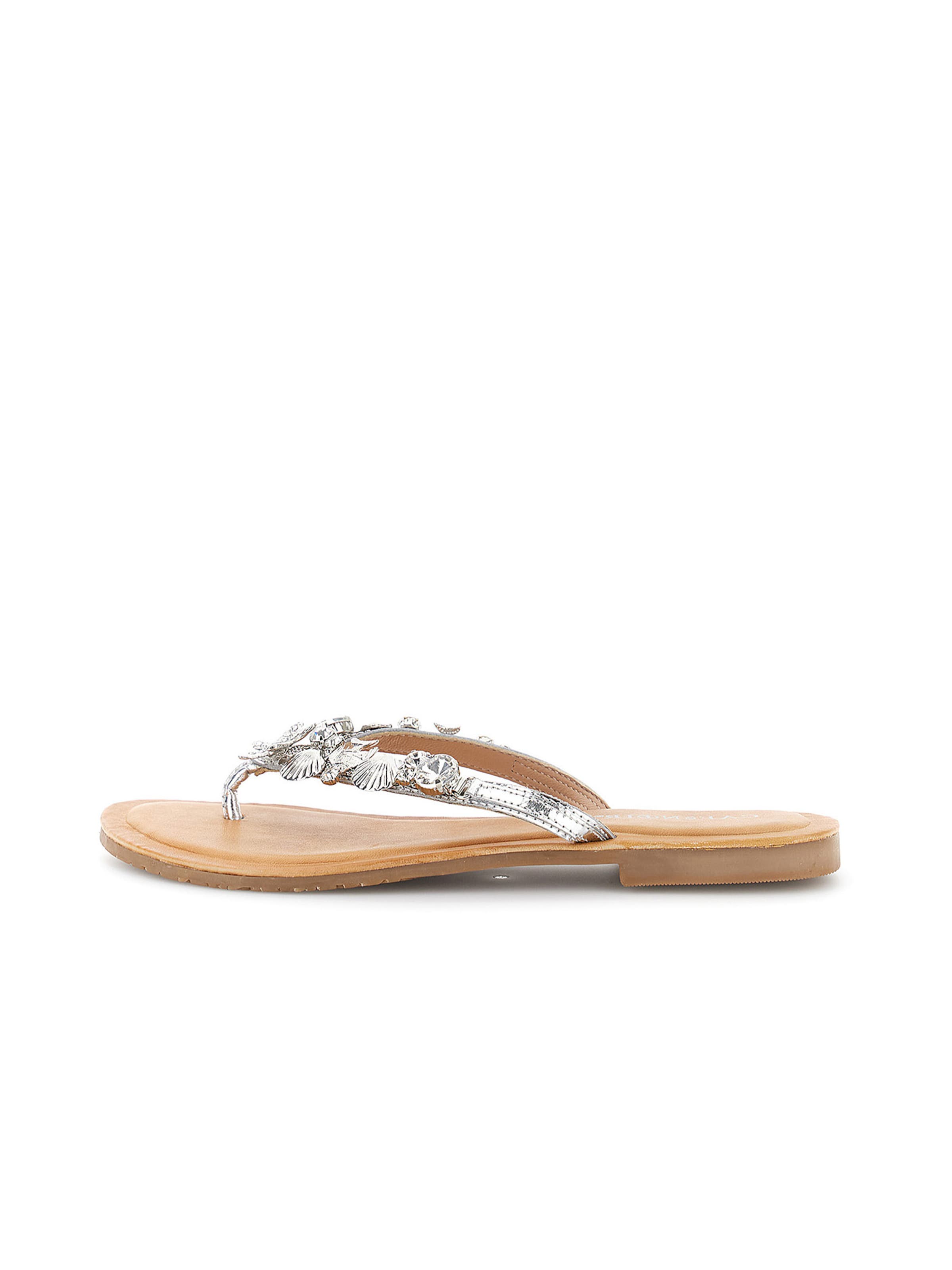 Infradito di CAFè NOIR in argento