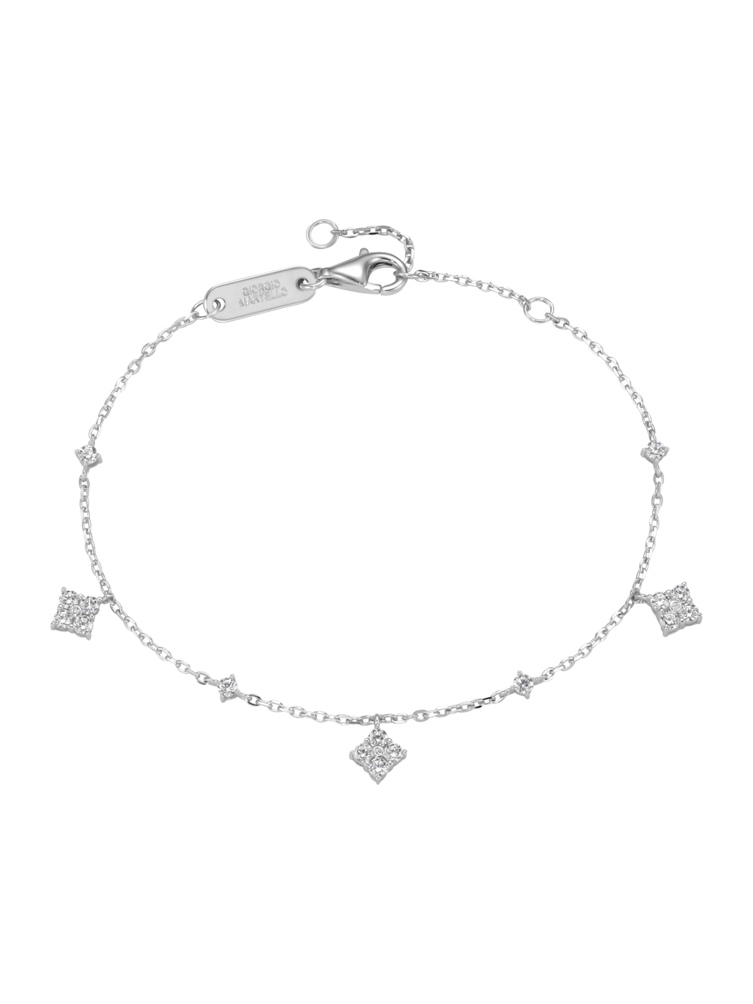 Giorgio Martello Milano Armband in Wit: voorkant