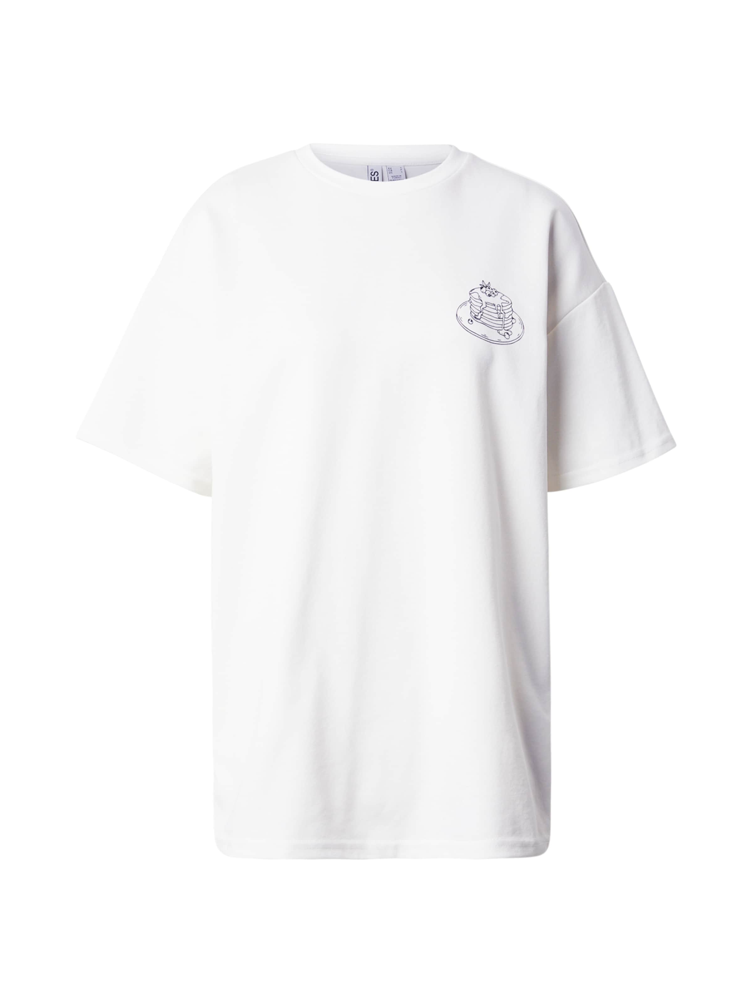 T-shirt 'PCJELMA' PIECES en blanc : devant