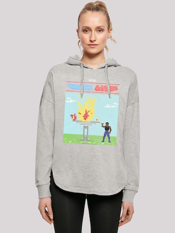 F4NT4STIC Sweatshirt 'Retro Gaming Summer Games' in Grijs: voorkant