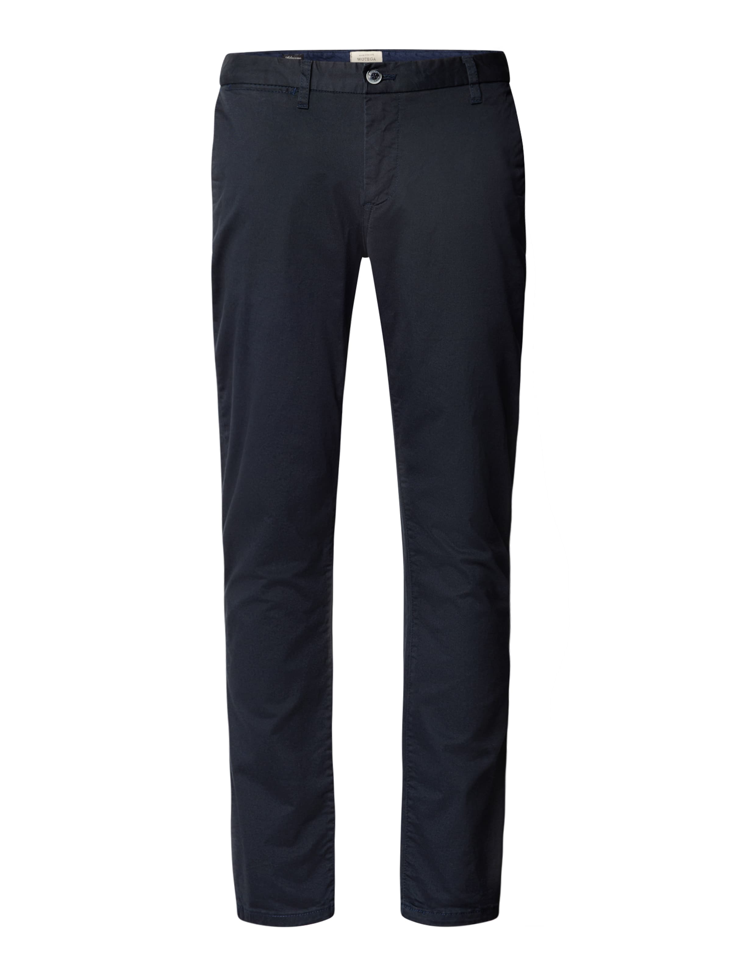 WOTEGA Slimfit Chinohose 'Adriano'‌‌‌‌‌‌‌‌‌‌ in Blau: Vorderseite