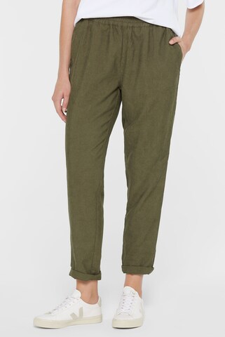 SENSES.THE LABEL Loosefit Hose 'Pea:ce' in Grün: Vorderseite