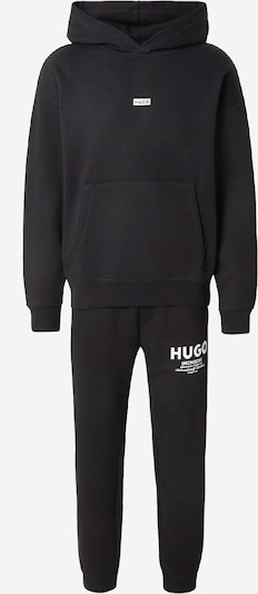 HUGO Jogging komplet 'NazardoNev' veličine S u crna / bijela, Pregled proizvoda