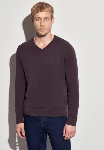 Street One MEN Sweater in Purple: front