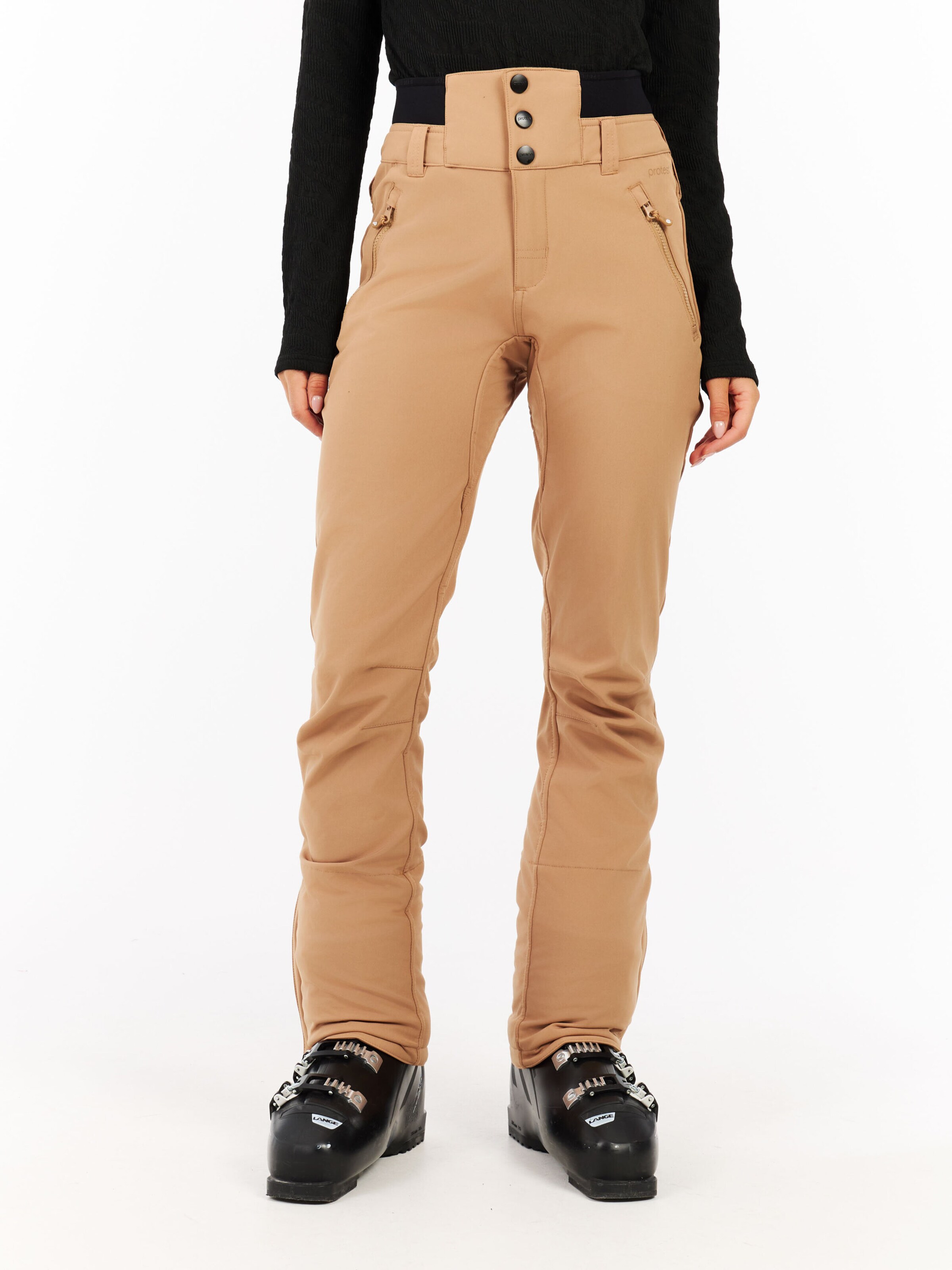 PROTEST Slim fit Workout Pants 'PRTLULLABYOS' in Brown: front