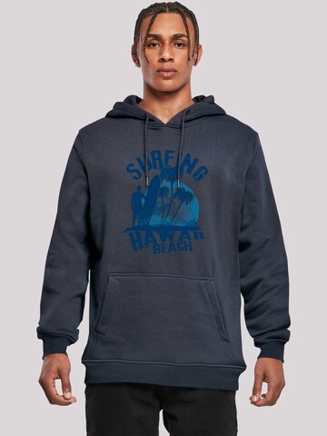 Sweat-shirt 'Hawaii Surf Beach Summer' F4NT4STIC en bleu : devant