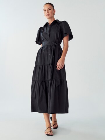 Abito camicia di Willa in nero: frontale