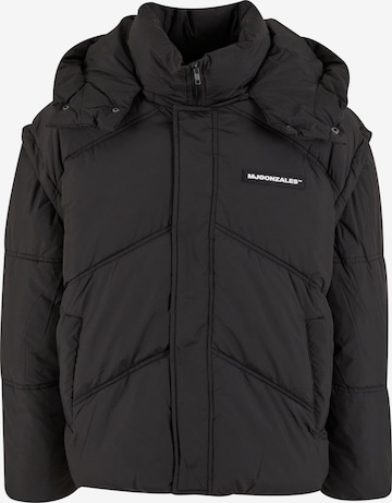 melns MJ Gonzales Ziemas jaka: no priekšpuses