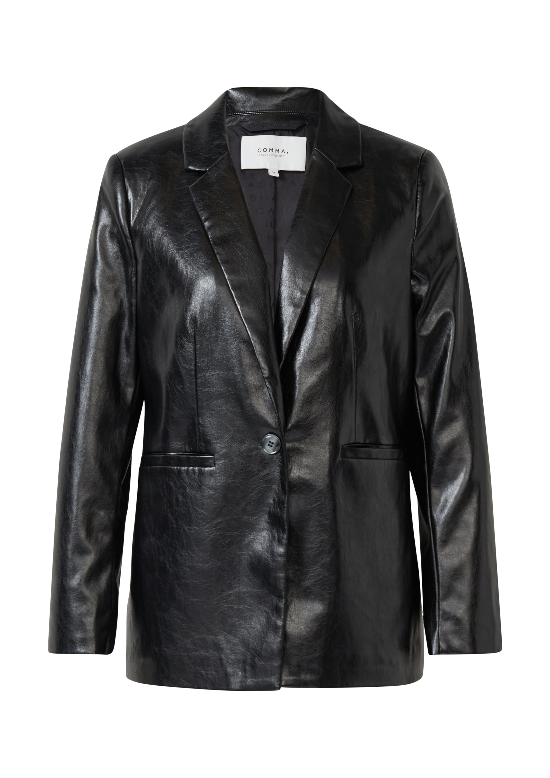 Blazer COMMA en noir : devant