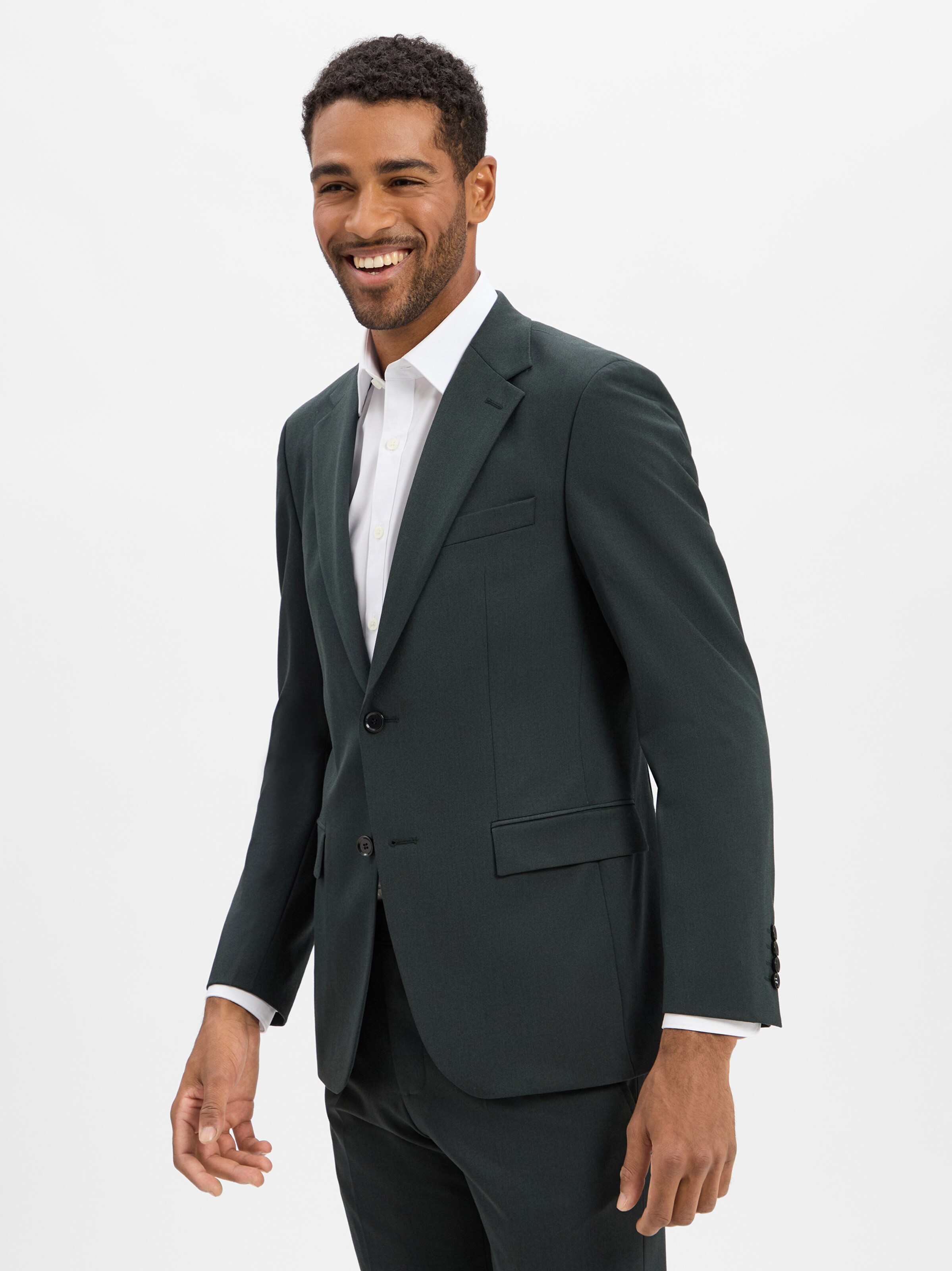 Coupe slim Veste de costume 'Alzer3' STRELLSON en vert : devant