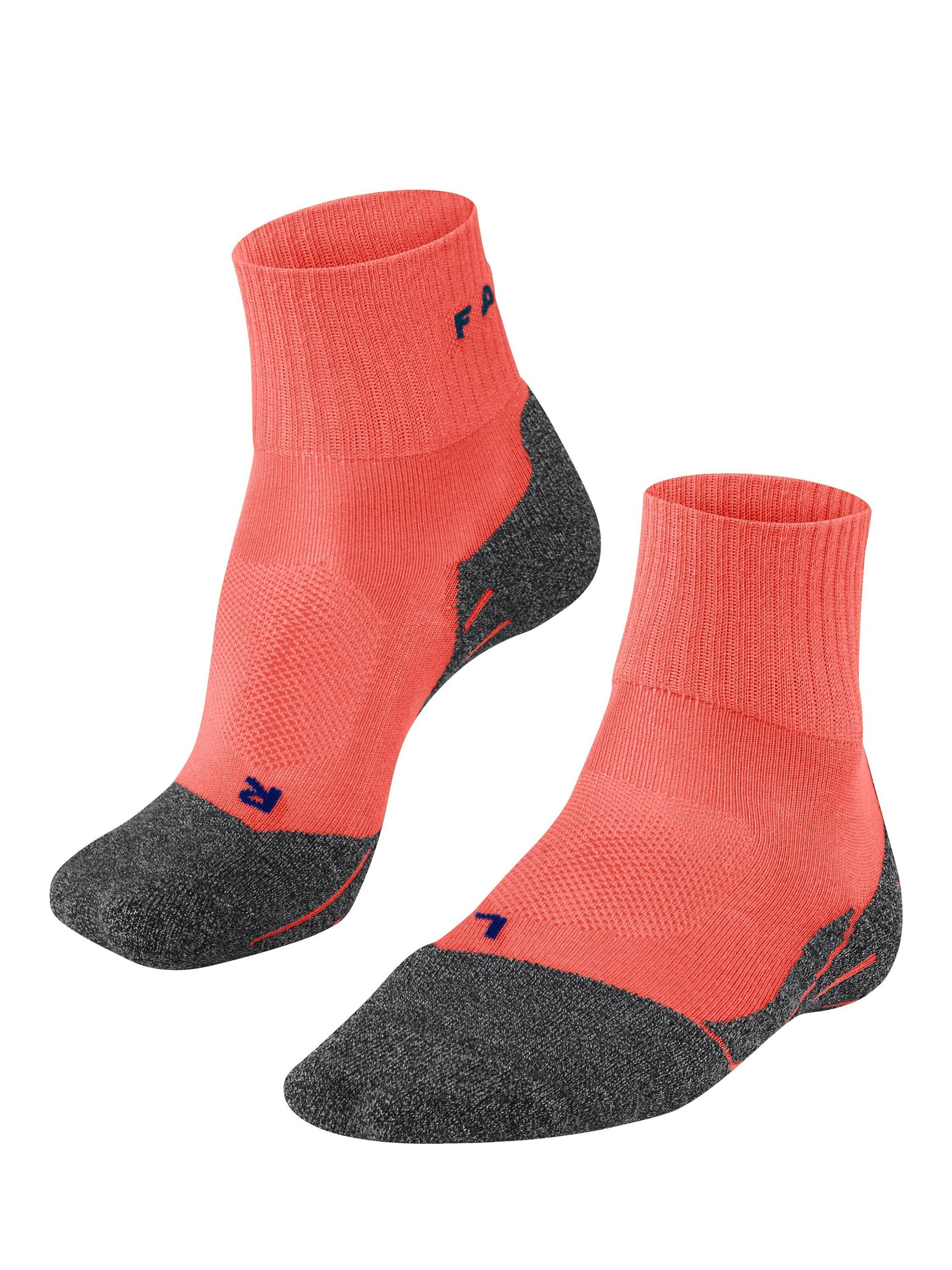 FALKE Athletic Socks 'TK2 Explore Cool Short' in Orange: front