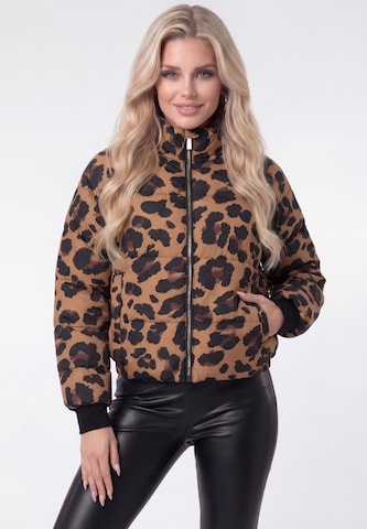 COBIE - Casaco de inverno em castanho: frente