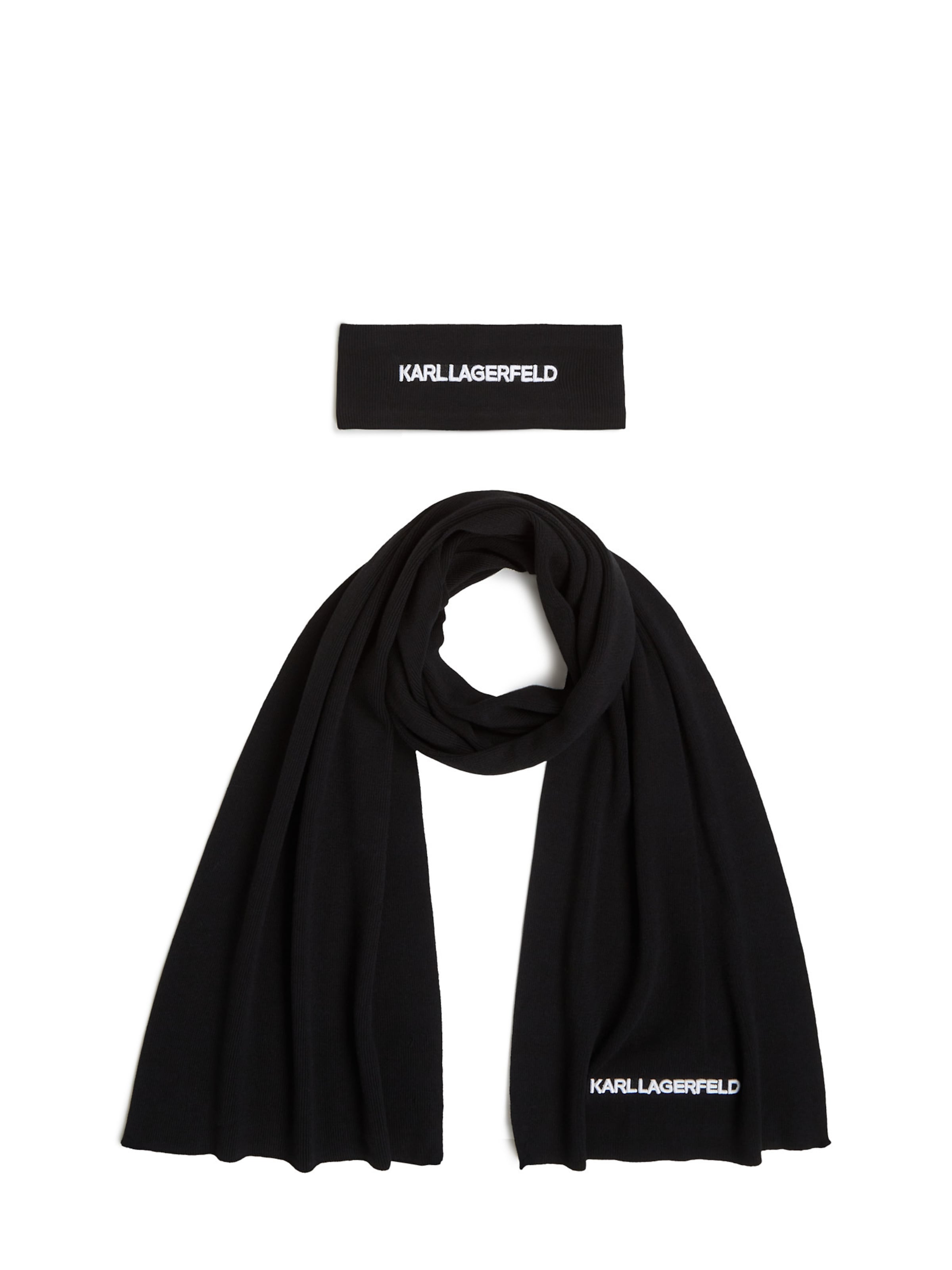 Karl Lagerfeld Шал в черно: отпред