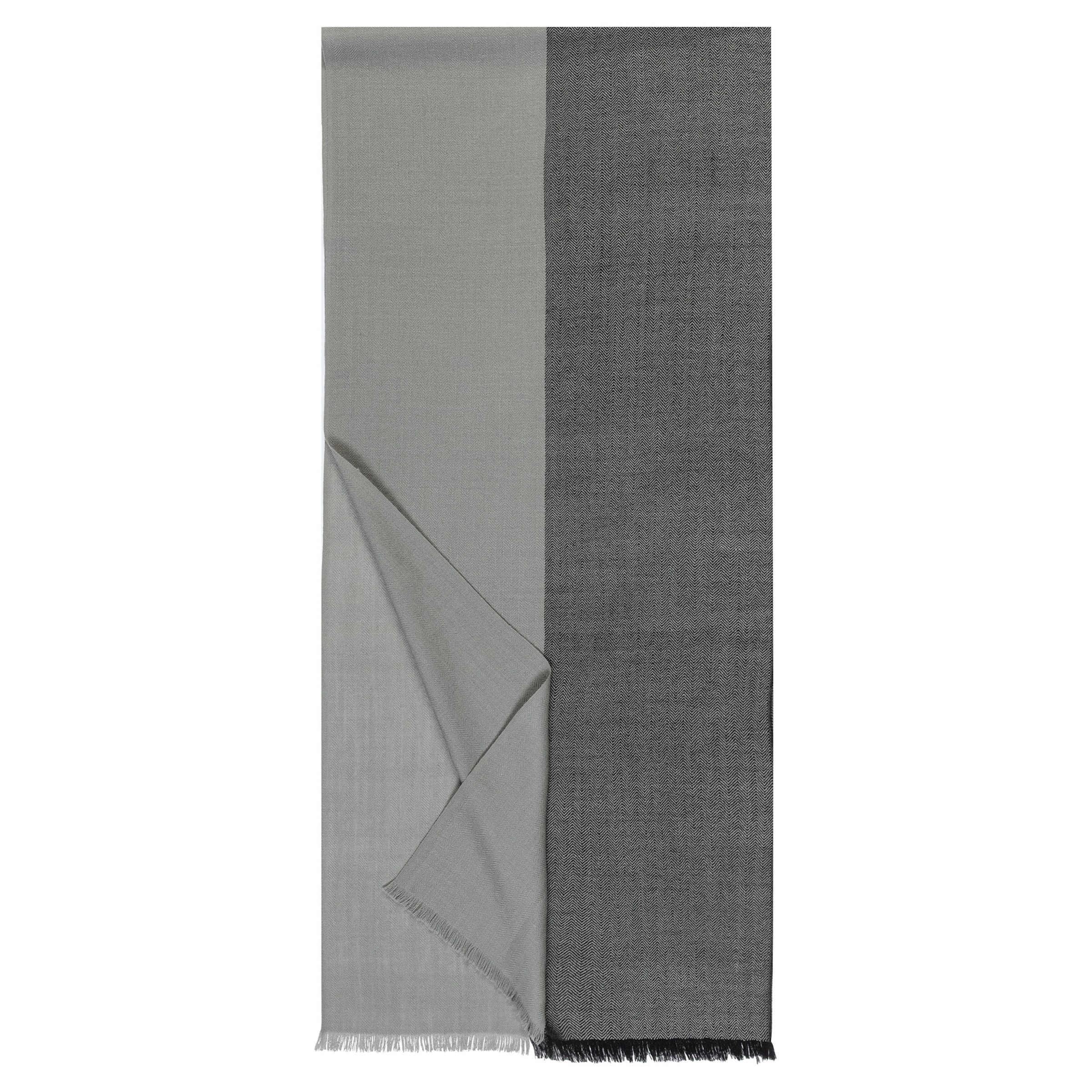 Écharpe ' TWO-TONE WOOL ' Roeckl en gris : devant