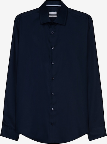 SEIDENSTICKER Button Up Shirt 'Smart Essentials' in Blue: front