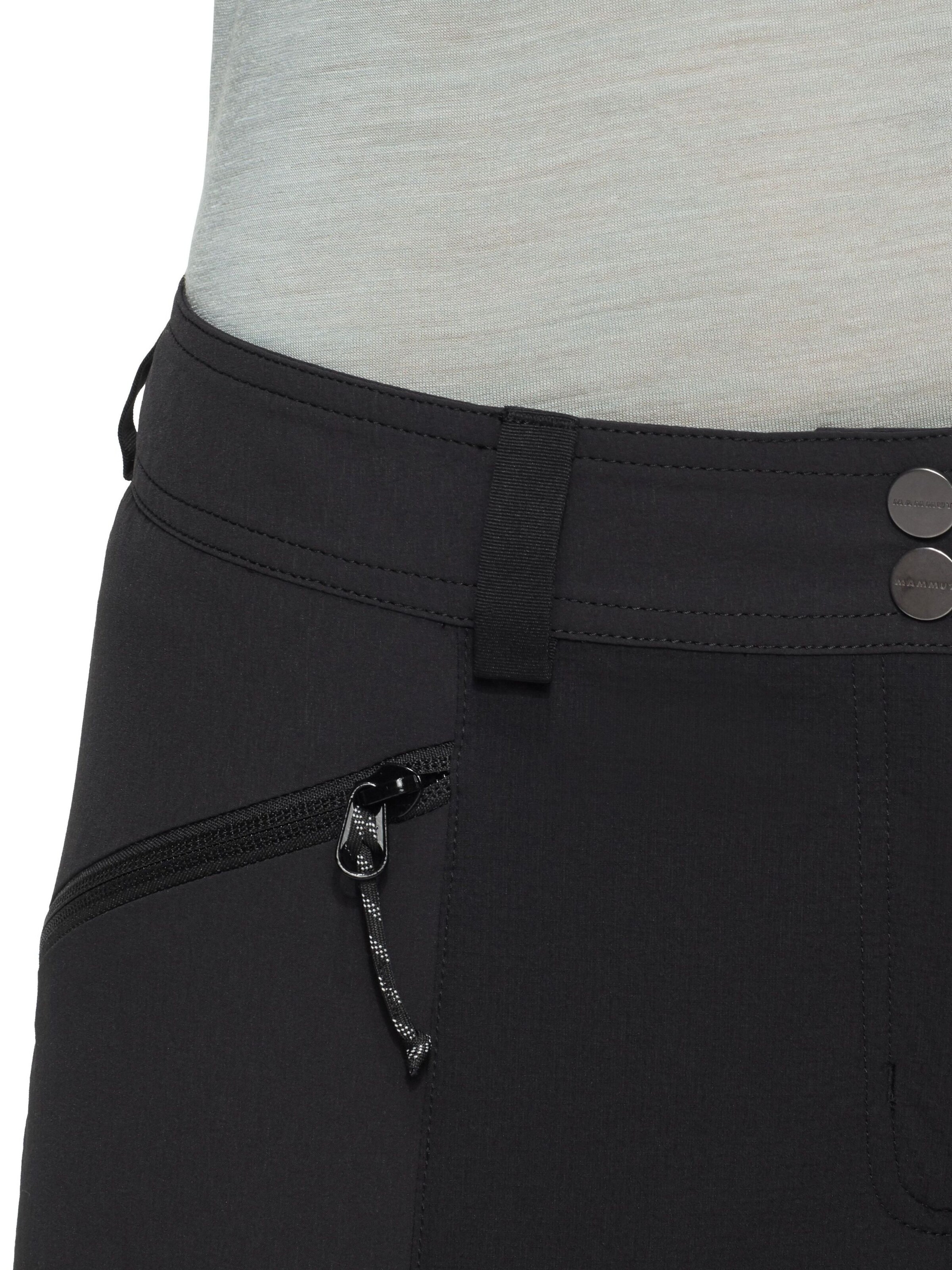 MAMMUT Slimfit Wanderhose 'Ducan' in Schwarz