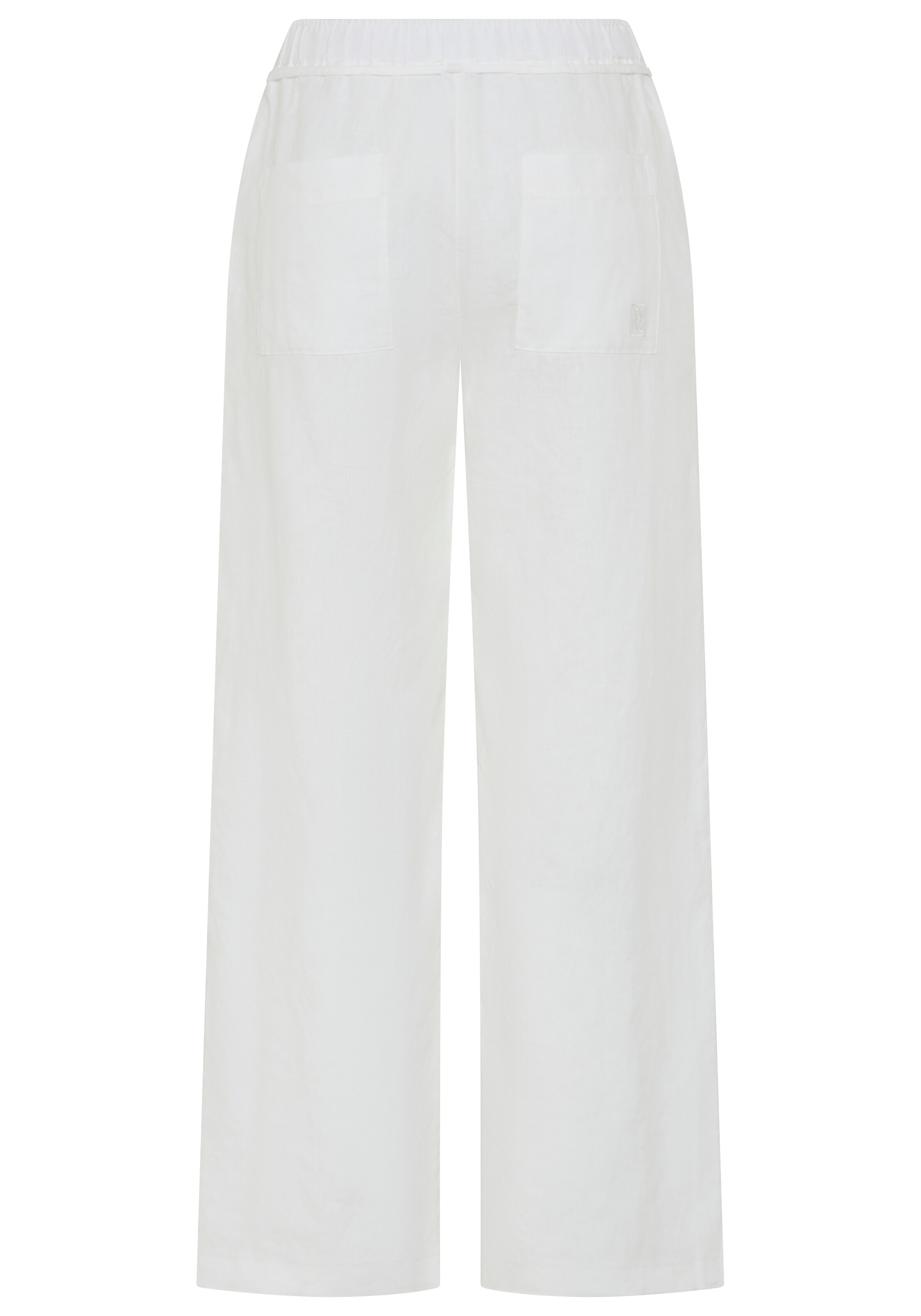 MAC Wide Leg Hose in Weiß