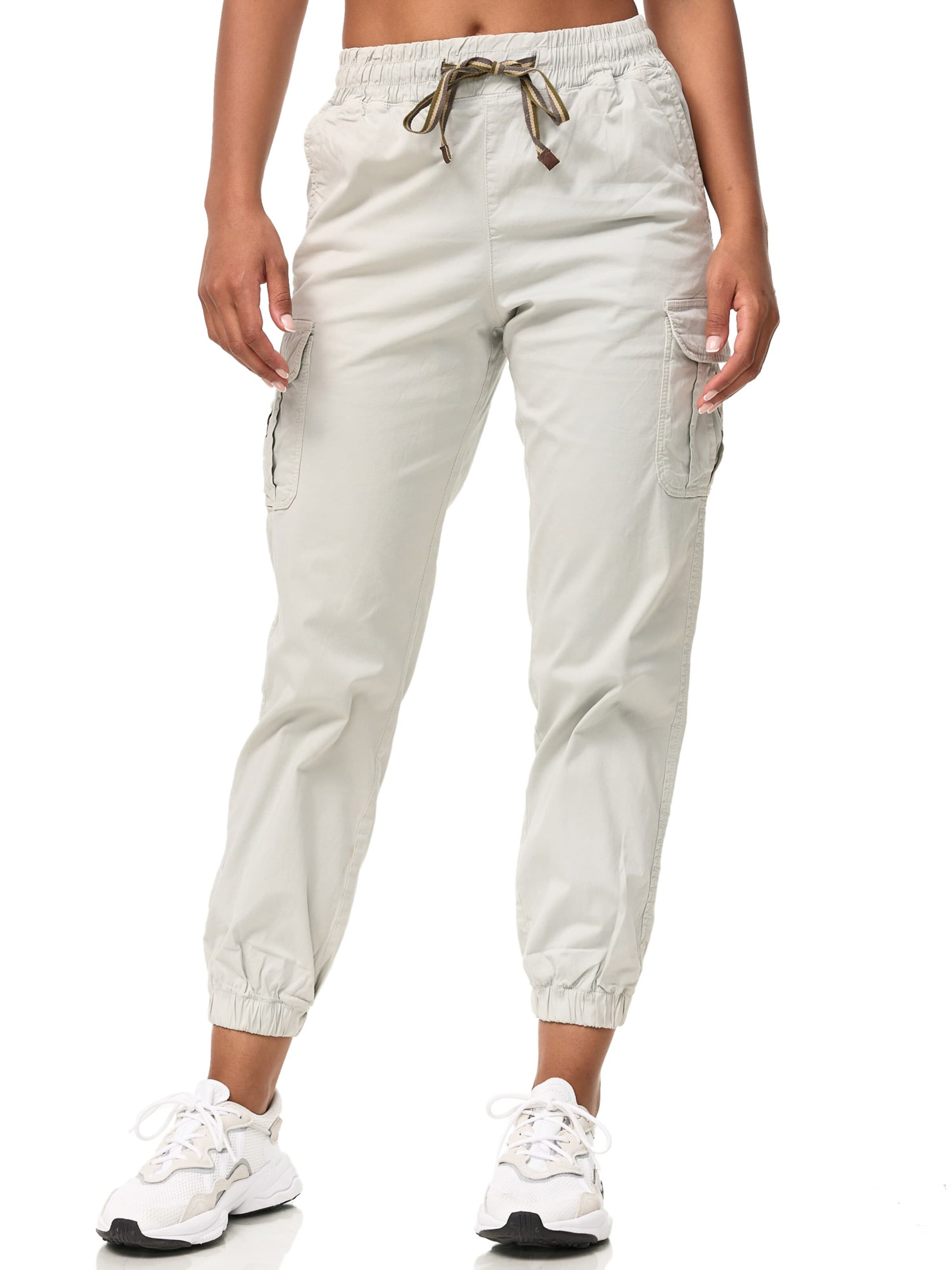 Effilé Pantalon cargo 'F600' Tazzio en gris : devant