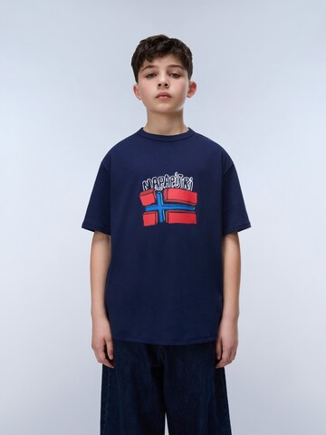 T-Shirt 'ALBEDO' NAPAPIJRI en bleu : devant