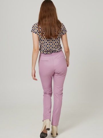 Coupe slim Pantalon à plis 'Double Dutch' 4funkyflavours en violet