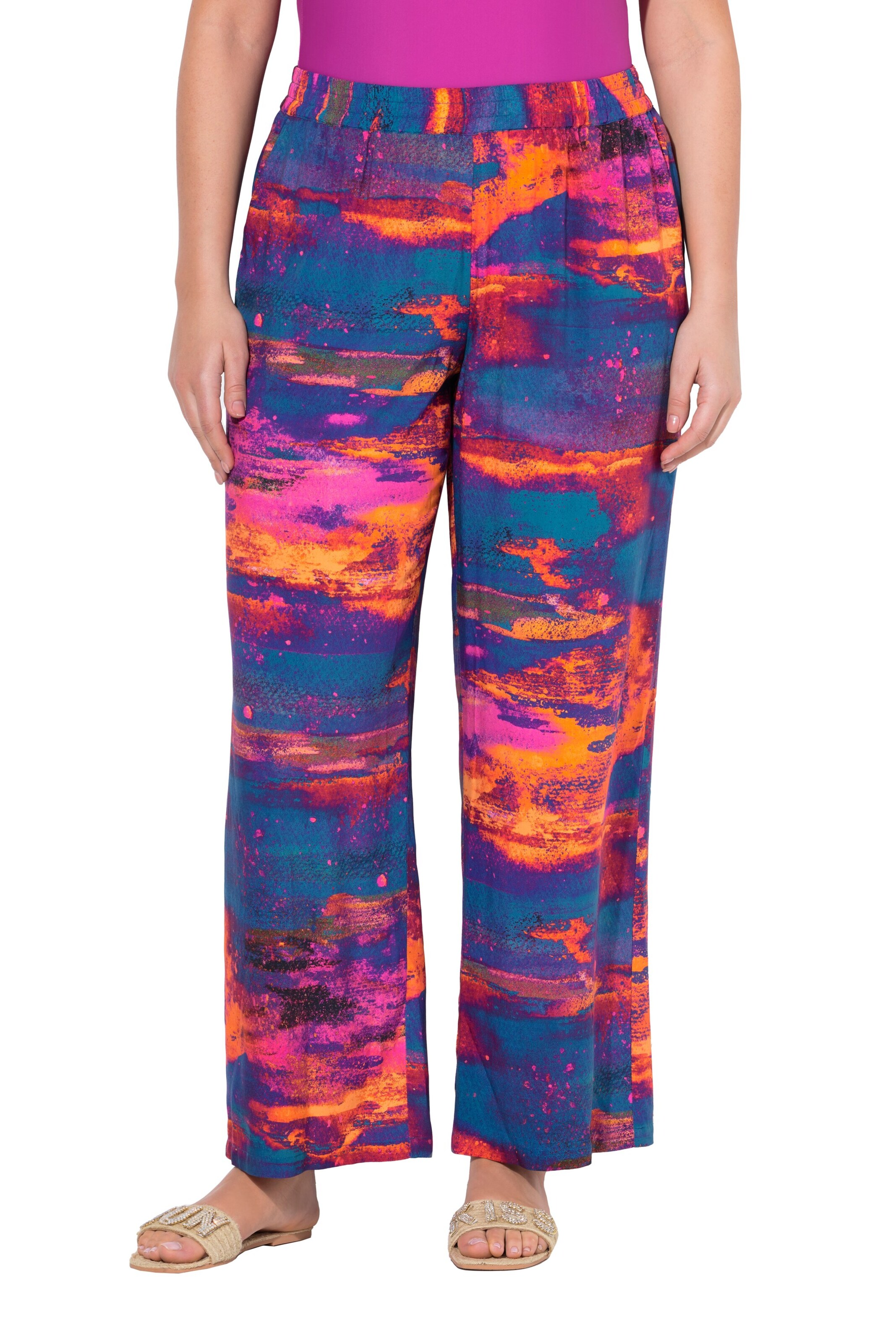 Ulla Popken Loose fit Pants in Mixed colors: front