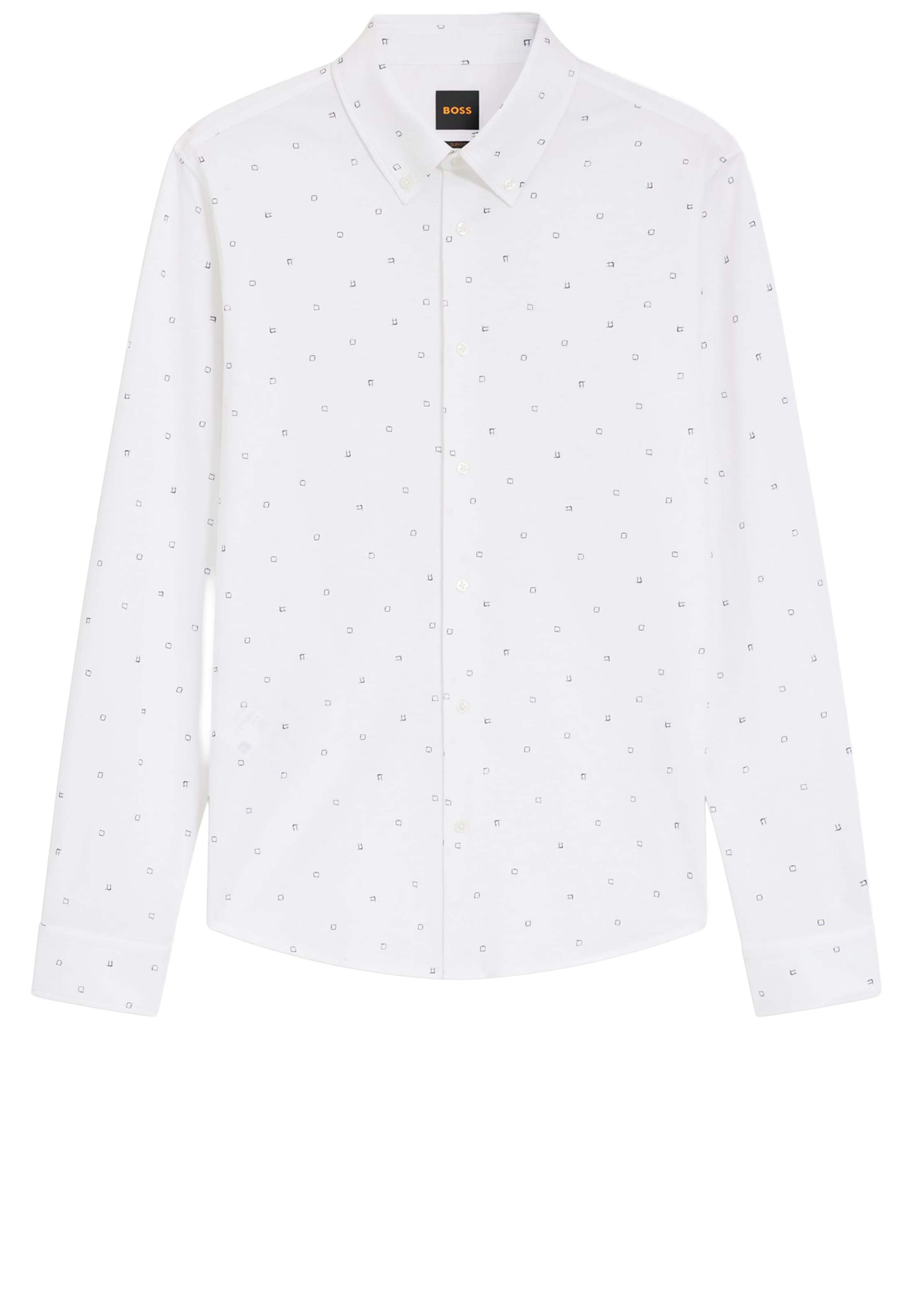 BOSS Button Up Shirt in White: front