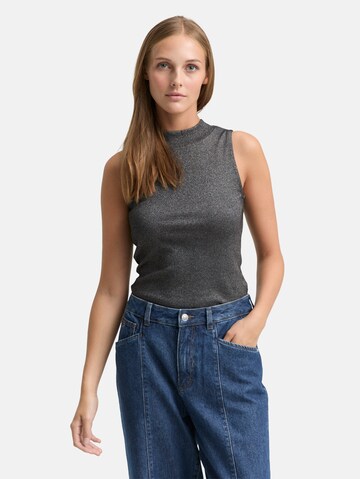 TOM TAILOR DENIM Top in Zwart: voorkant