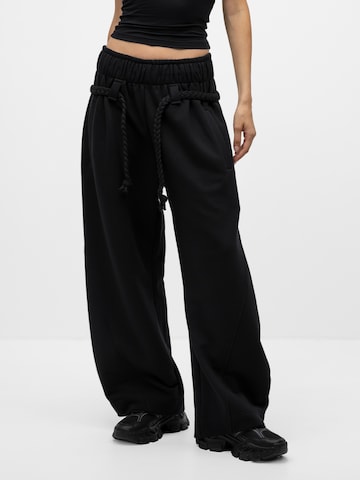 mandragora Wide Leg Bukser 'Sento' i sort
