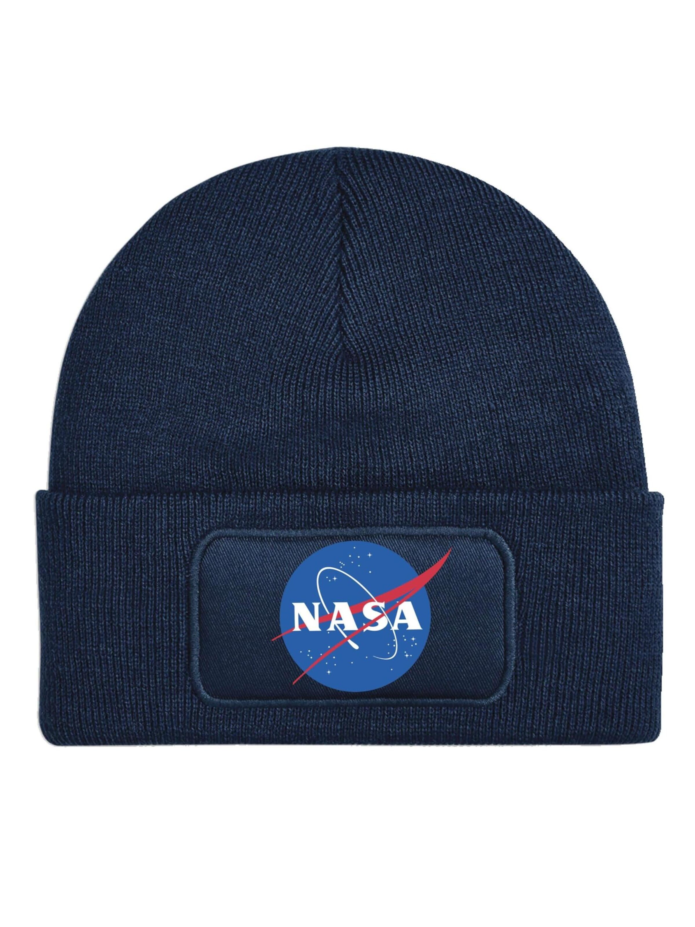 Youth Designz Mütze 'NASA'‌‌‌‌‌‌‌‌‌‌ in Blau: Vorderseite