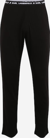 Karl Lagerfeld Pajama Pants in Black: front