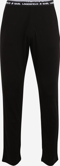 Karl Lagerfeld Pantalon de pyjama en noir / blanc, Vue avec produit