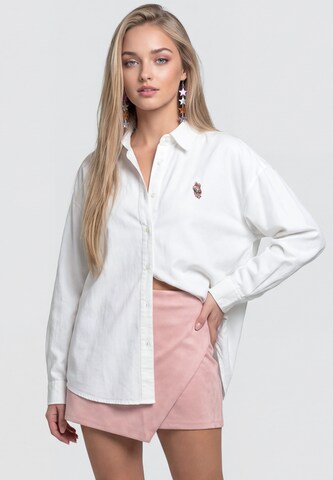 myMo Pop Shirt in Wit: voorkant