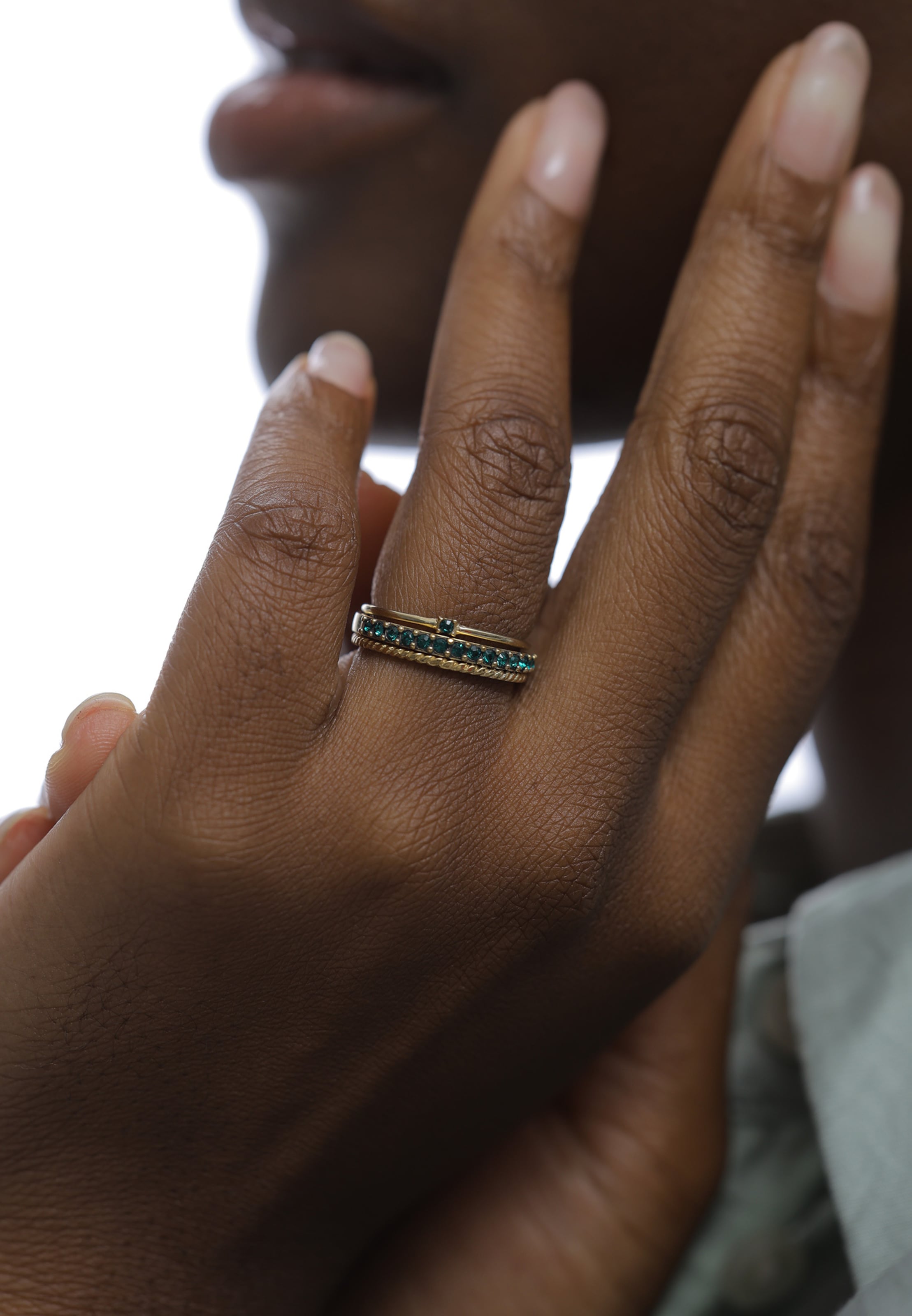 Bague ELLI en or : devant