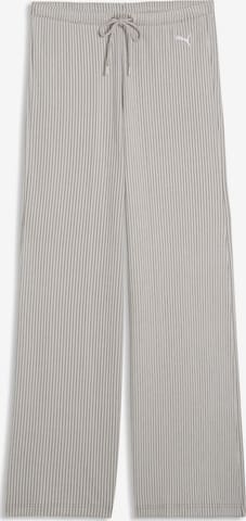 PUMA Wide leg Broek 'Essentials' in Beige: voorkant
