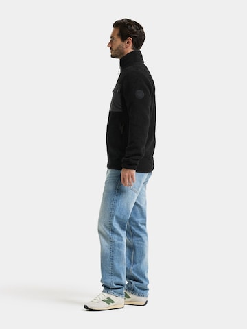 Didriksons Fleece jas 'Peter' in Zwart