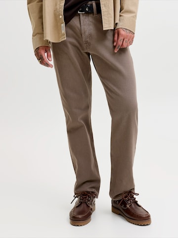 JACK & JONES Loosefit Jeans 'JJIChris JJOriginal' in Grau: Vorderseite