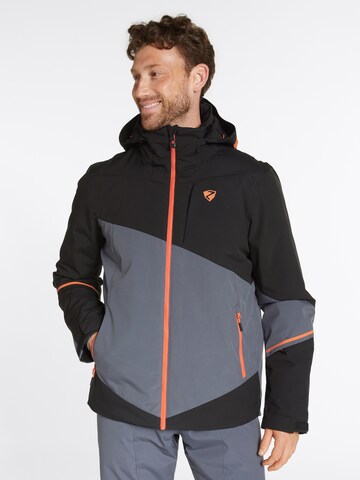 ZIENER Athletic Jacket 'TIMPA' in Grey: front