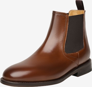 Henry Stevens Chelsea boots 'Ella CB' in Bruin: voorkant