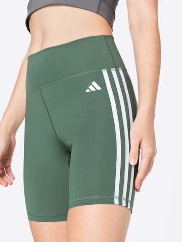 ADIDAS PERFORMANCE Skinny Sporthose 'Essentials' in Grün